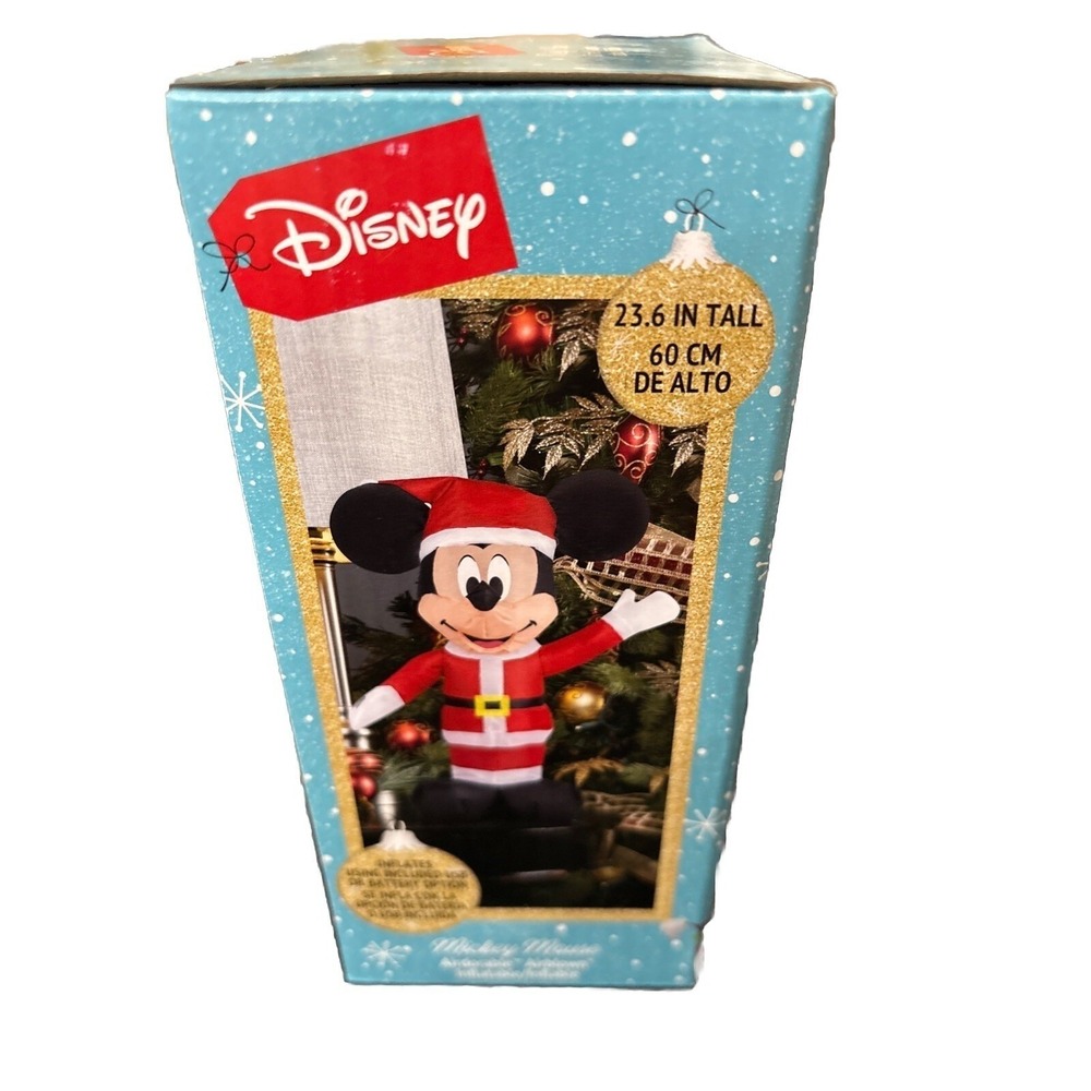 Gemmy Disney Mickey Mouse Airdorable Airblown Inflatable 23.6" New